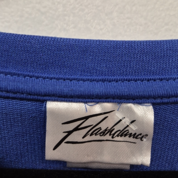 Flashdance Blue Long Sleeve Tee XL NWT - Picture 3 of 5